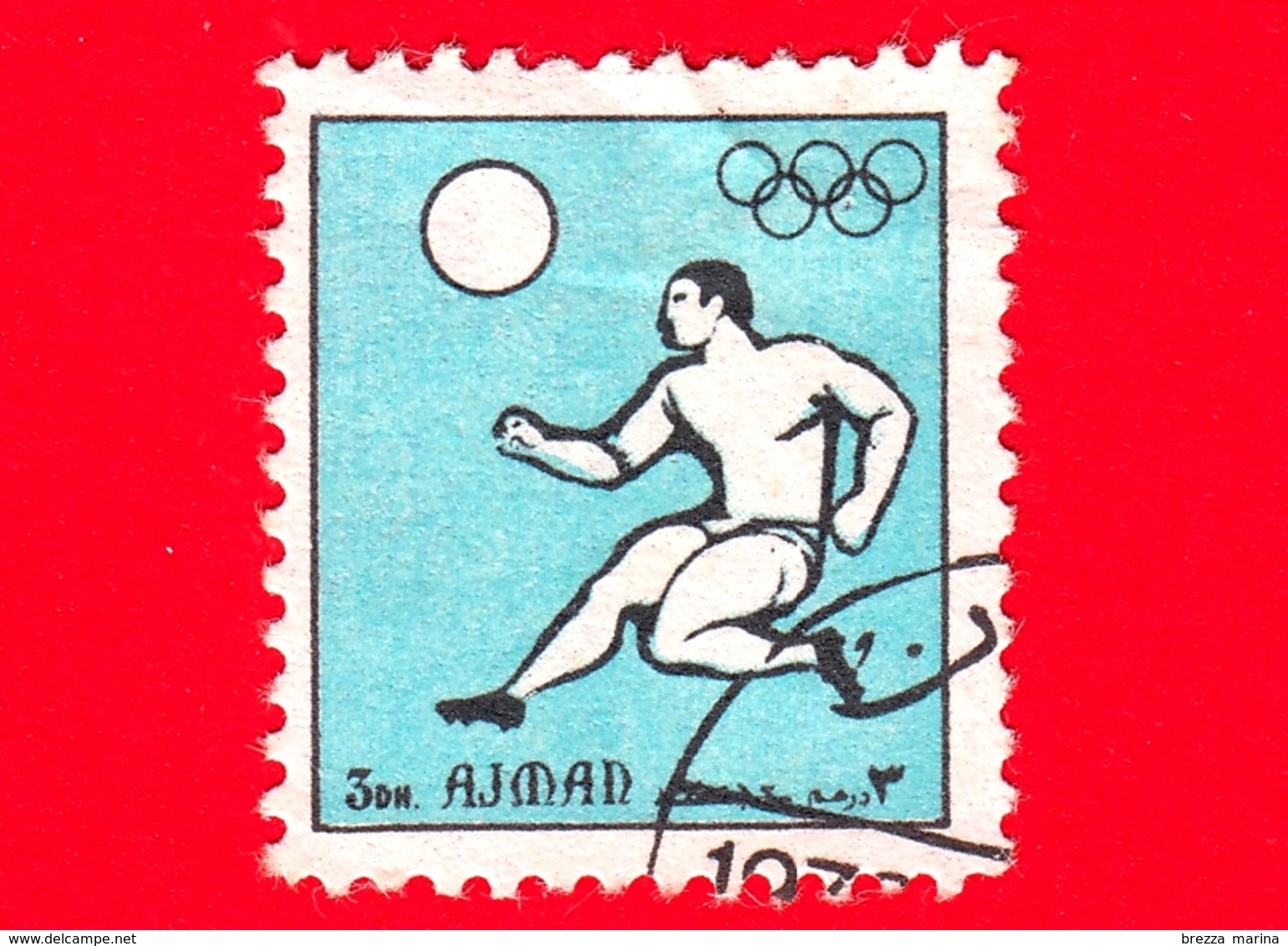 AJMAN - Usato - 1972 - Sport - Giochi Olimpici - Calcio - Formato Piccolo - 3 - Ajman
