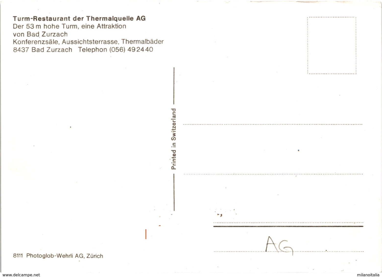 Turm-Restaurant Der Thermalquelle AG - Bad Zurzach (8111) - Bad Zurzach