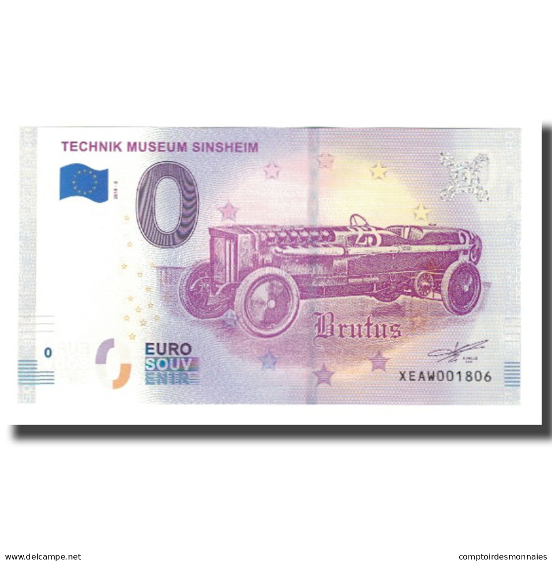 Allemagne, Billet Touristique - 0 Euro, Germany - Sinsheim - Musée Automobile - Other & Unclassified