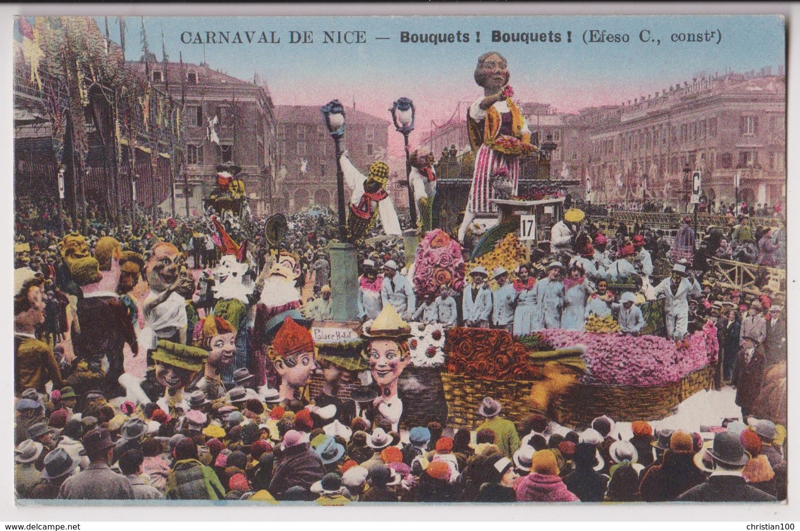 LOT DE 15 CARTES : CARNAVAL DE NICE - CHARS - MI CAREME - FETE DES FLEURS RENNES - ROUEN - BEAUVAIS -z 15 SCANS z-