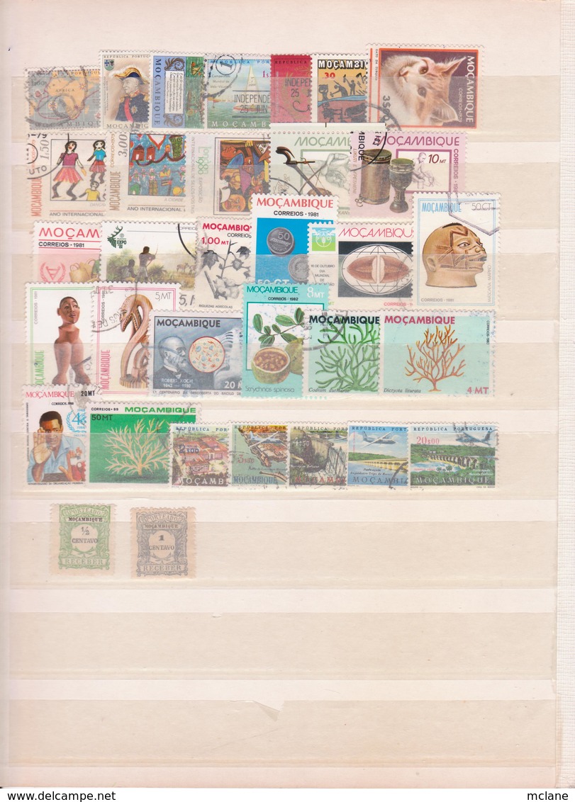 Lot Timbres Mozambique ( 292 ) - Sammlungen (im Alben)