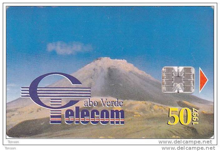 Cape Verde,CPV -16, Volcano: "VULCÃO Ilha Do FOGO", 2 Scans. - Cabo Verde