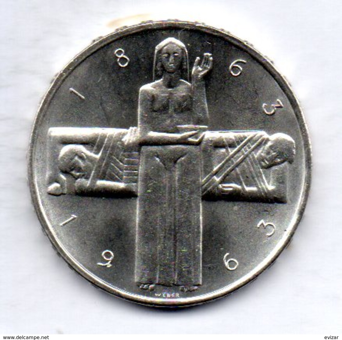 SWITZERLAND, 5 Francs, Silver, Year 1963, KM #51 - Autres & Non Classés