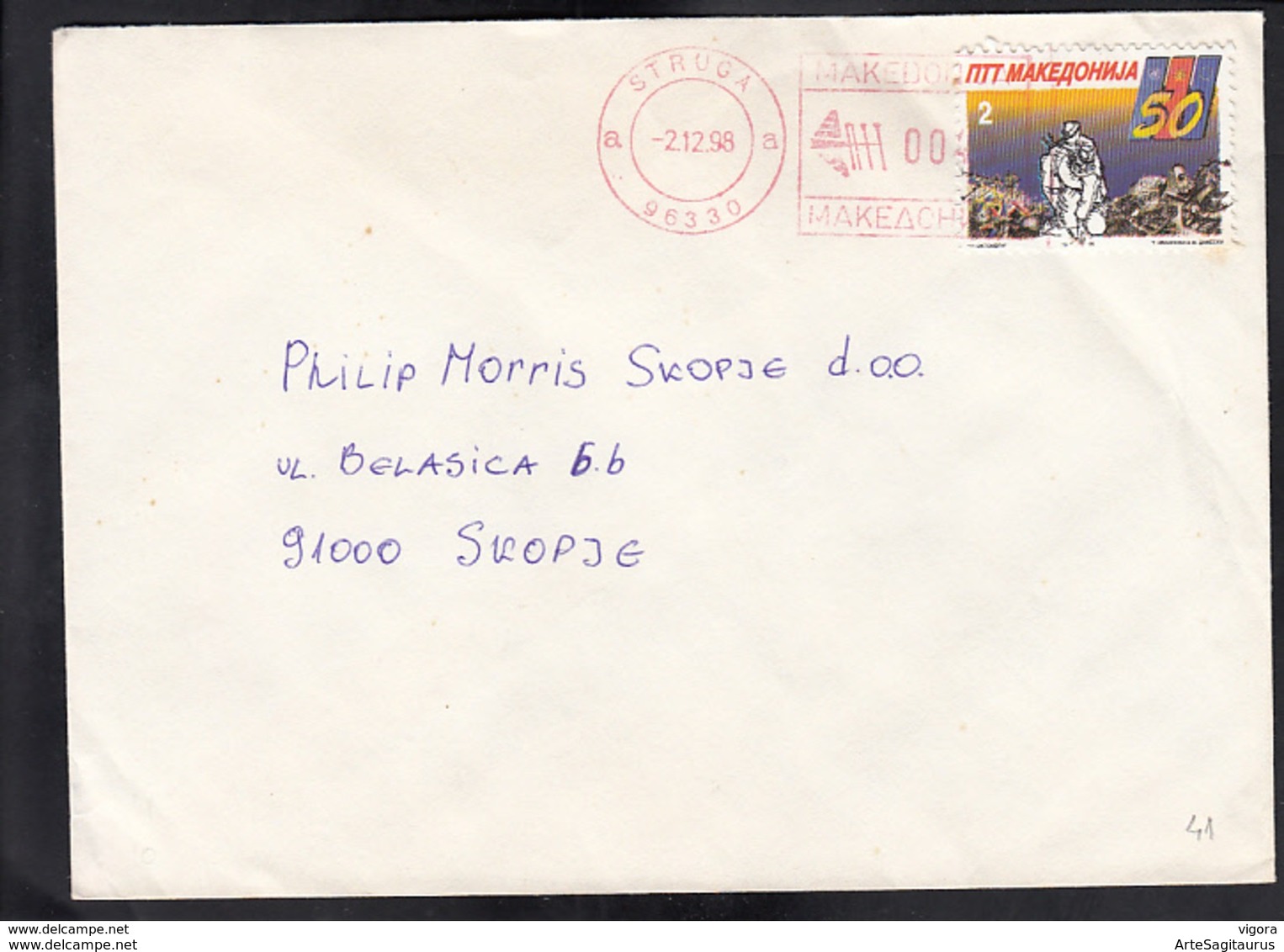 REPUBLIC OF MACEDONIA, 1995, COVER, MICHEL 41 - WW II ** - Noord-Macedonië