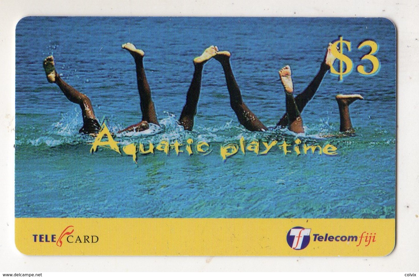 FIDJI TELECARTE 3$ Aquatic Playtime - Fiji