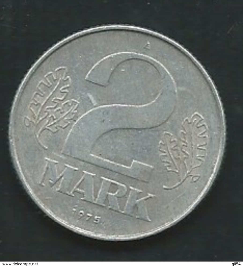 2 MARK 1975 A DDR  LAUPI 12403 - 2 Marcos