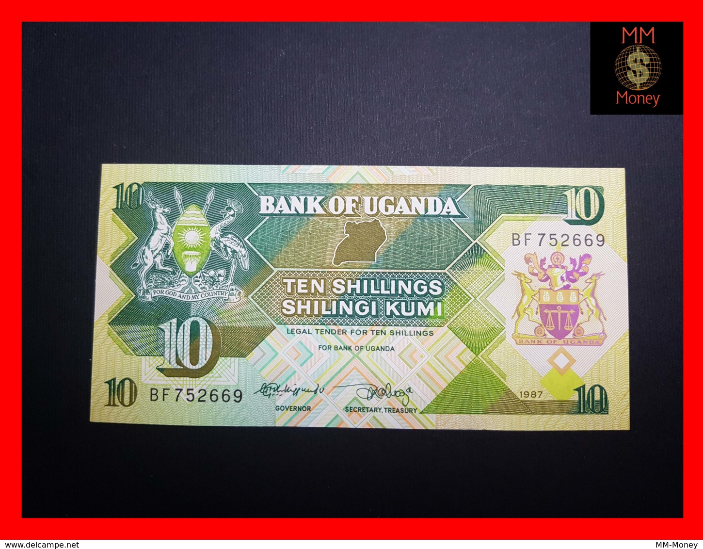 UGANDA 10 Shillings 1987 P. 28   UNC - Uganda