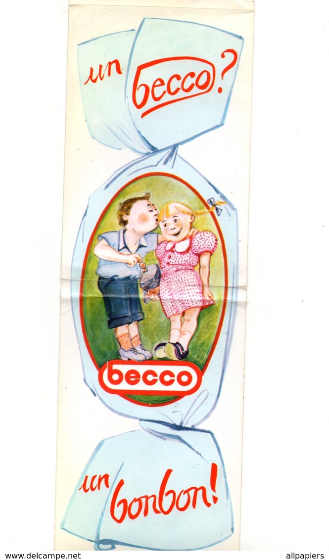 Autocollant Un Becco ? Becco Un Bonbon ! - Format : 30x10 Cm - Pegatinas