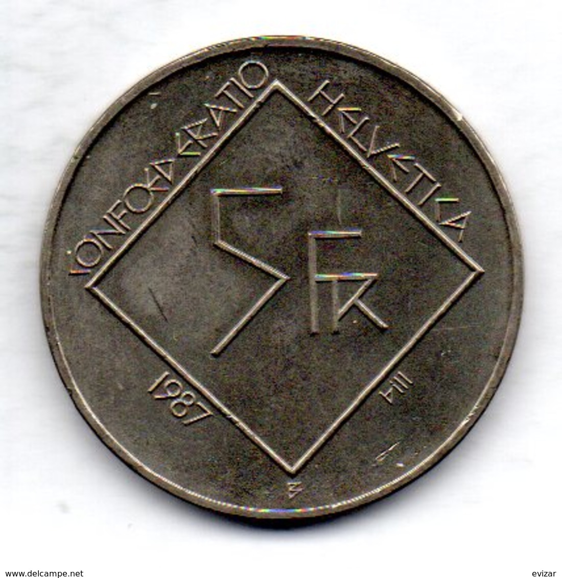 SWITZERLAND, 5 Francs, Copper-Nickel, Year 1987, KM #66, PROOF - Autres & Non Classés