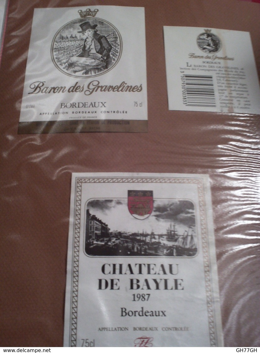 Lot 140~ étiquettes Vin Bordelais -oenographilie -issues D'une Collection Privée - Bordeaux