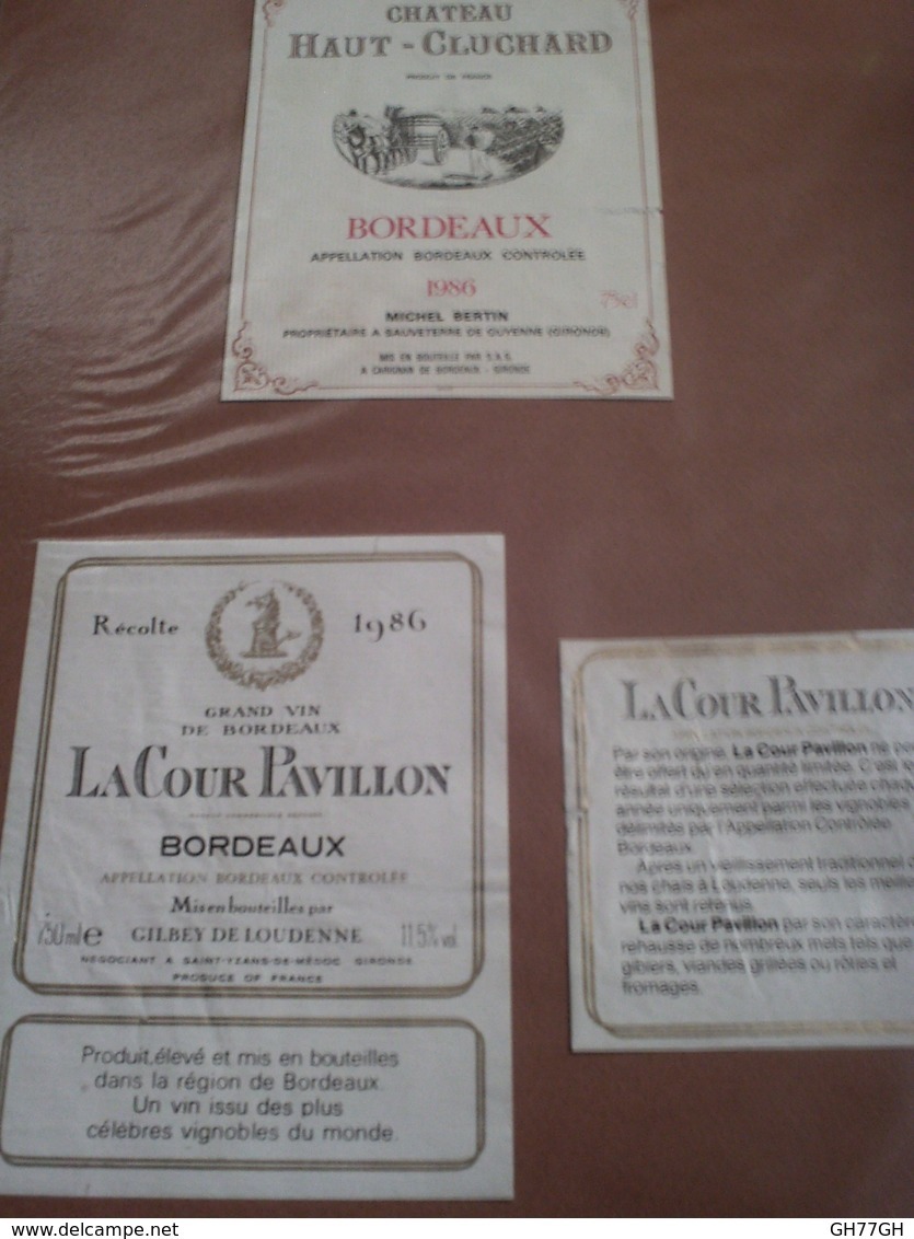 Lot 140~ étiquettes Vin Bordelais -oenographilie -issues D'une Collection Privée - Bordeaux