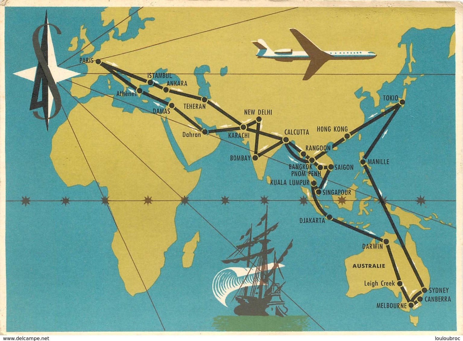 LA CARAVELLE TOUR D'AMITIE DE LA CARAVELLE AVRIL MAI 1962 ROUTES D'ASIE ET OCEANIE - Altri & Non Classificati