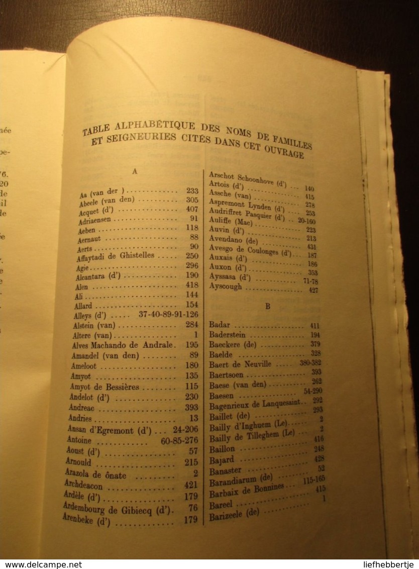 Notice Généalogiques Et Historiques Sur Quelques Familles En Flandre Occidentale - Genealogie  Brugge Coppieters - Histoire