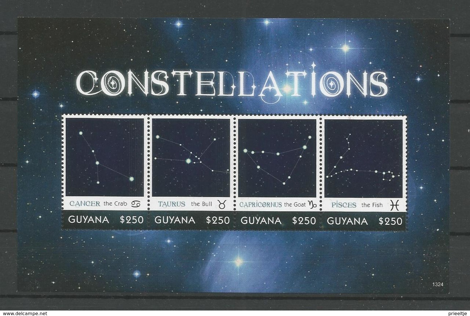 Guyana 2013 Constellations Sheet 2 Y.T. 6357/6360 ** - Guyana (1966-...)