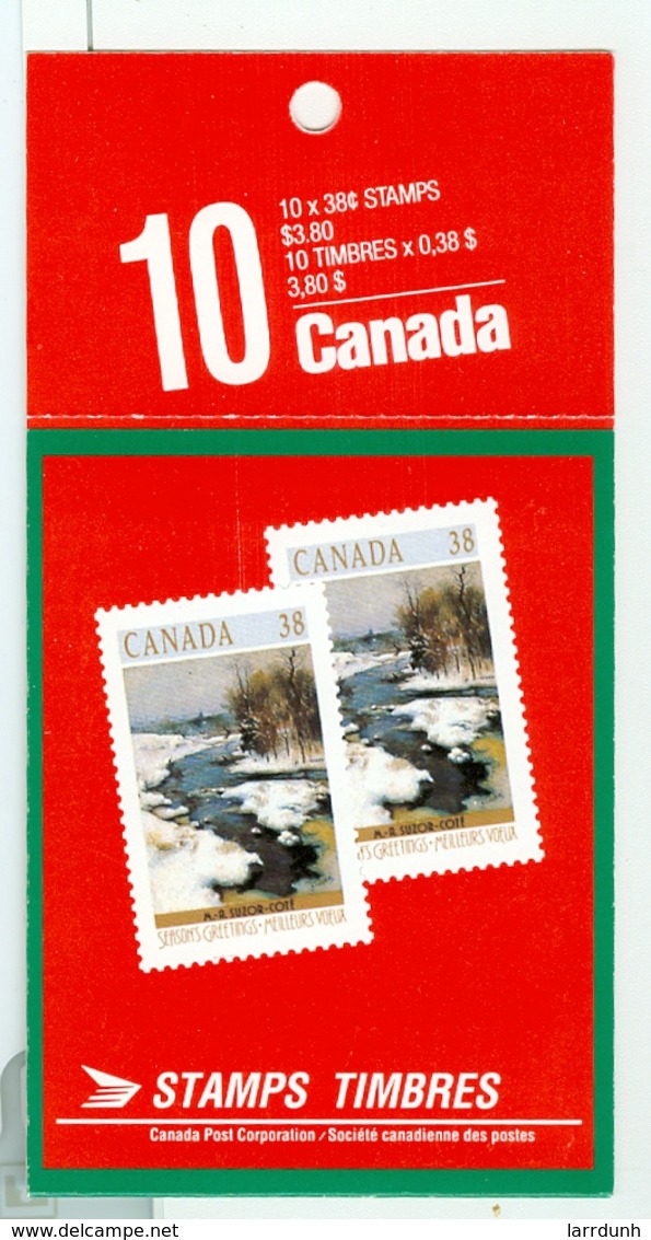 Canada  BILINGUAL #1256a(BK107) SEALED BOOKLET MNH CAT.$60 Cdn 1989 A04s - Carnets Complets