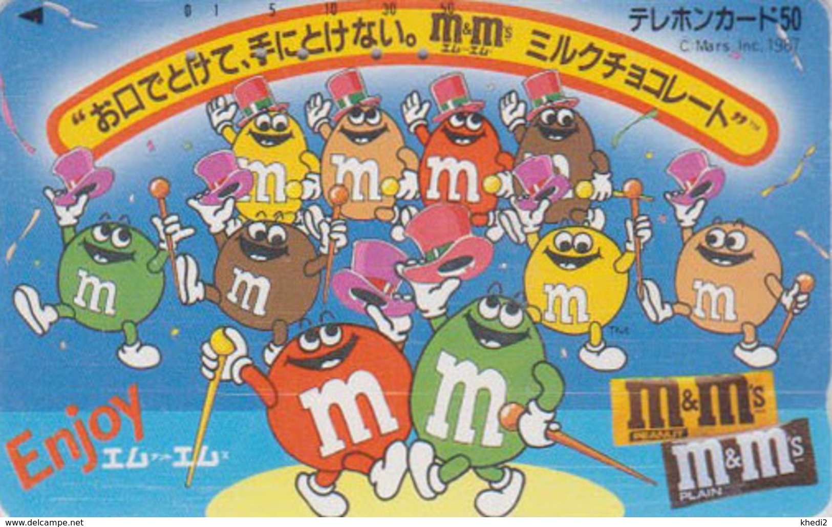 Télécarte Ancienne JAPON / 110-38404 - CHOCOLAT - M&M'S - CHOCOLATE FOOD JAPAN  Phonecard - 92 - Alimentation