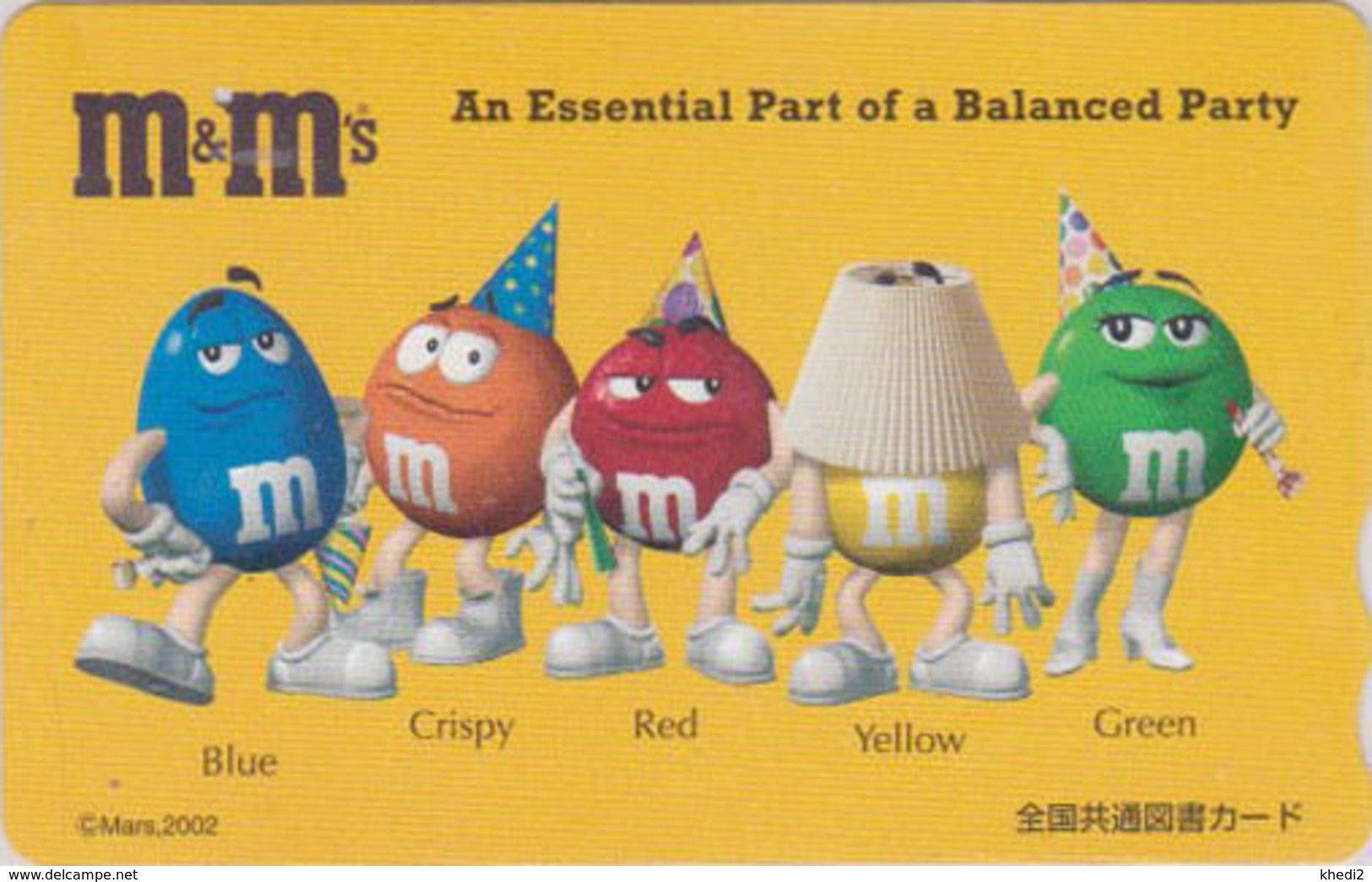 Carte Prépayée JAPON - CHOCOLAT - M&M'S - CHOCOLATE FOOD JAPAN Prepaid Tosho Card - 95 - Alimentazioni