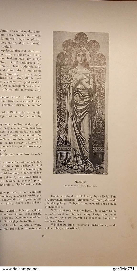 KALENDAR Zlate PRAHY 1895 Almanach II - Illustrateurs A. Mucha - J. Otto - Pavel Krober etc...