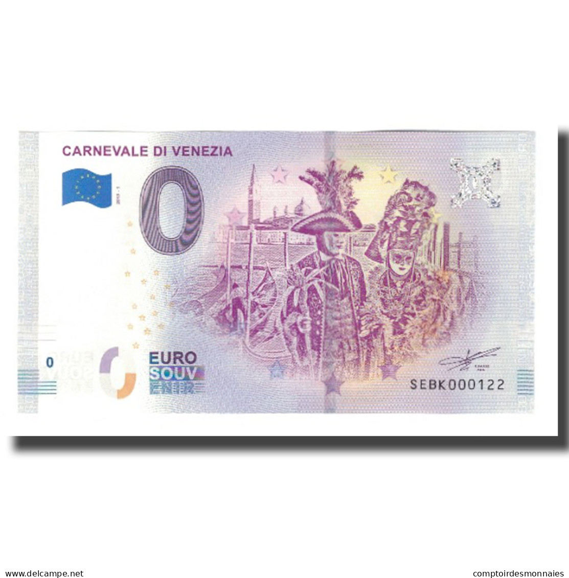 Italie, Billet Touristique - 0 Euro, Italy - Venezia - Le Carnaval De Venise - Other & Unclassified