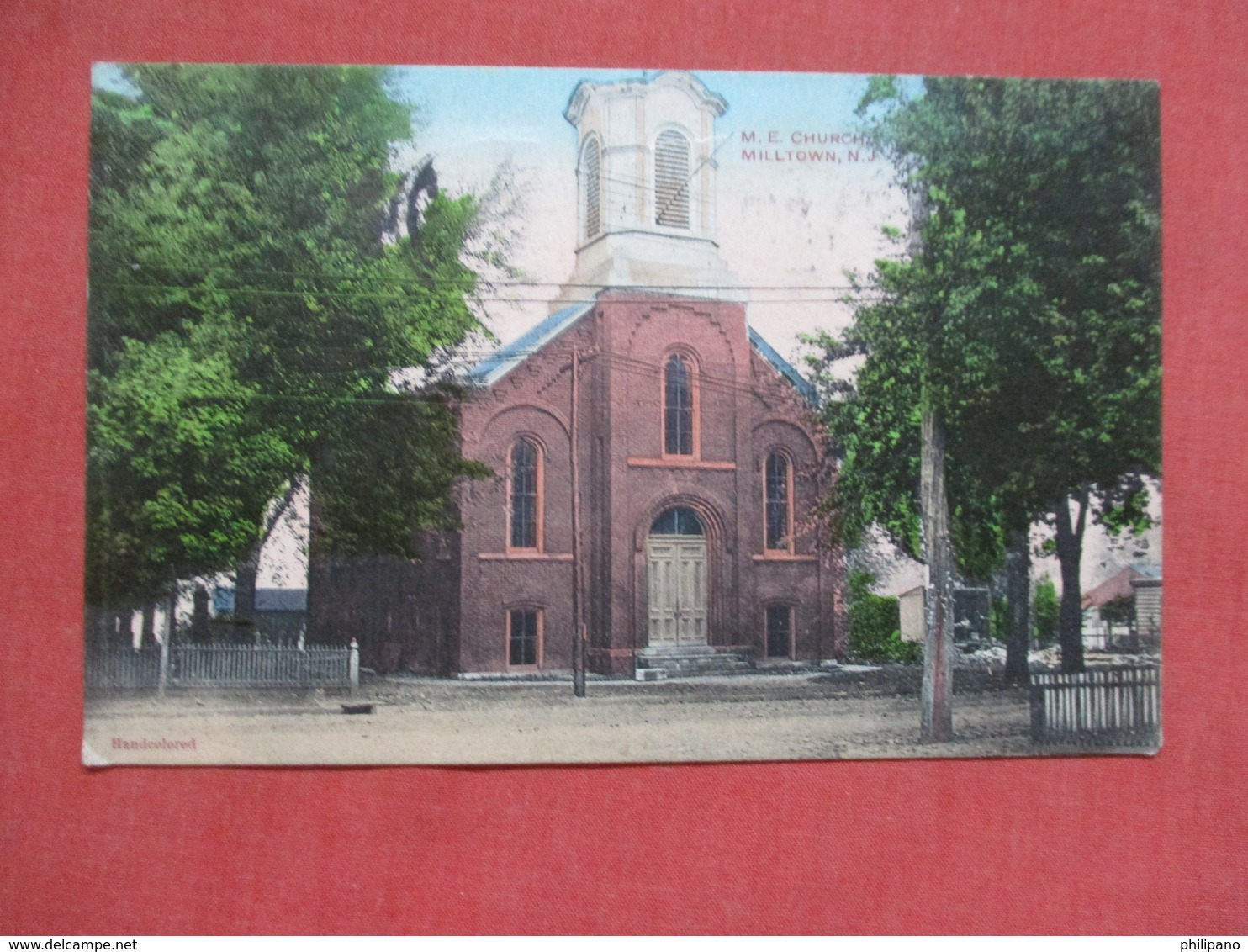 Hand Colored   M E Church Milltown - New Jersey     Ref 4104 - Other & Unclassified