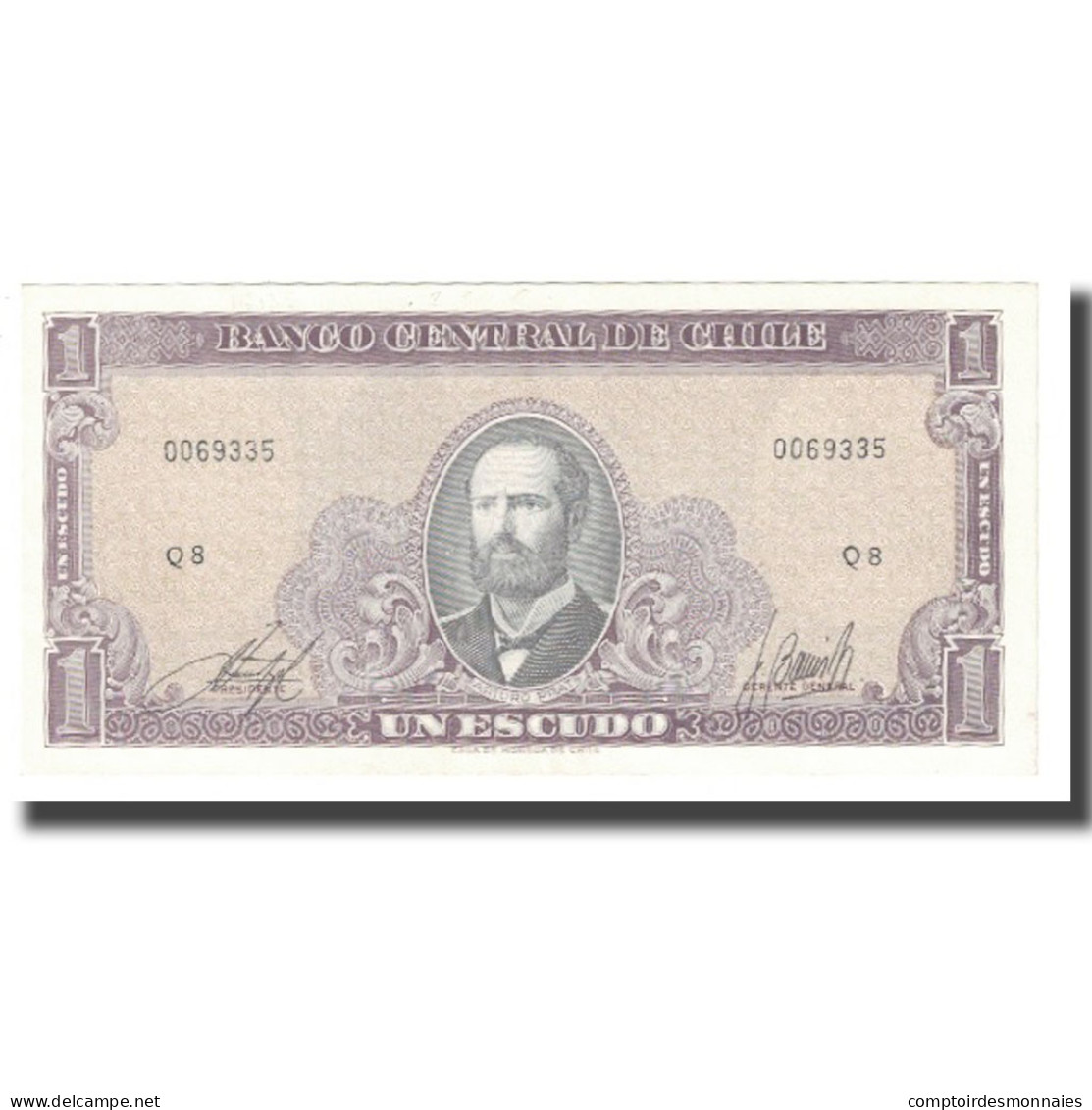 Billet, Chile, 1 Escudo, KM:135a, SPL - Chile