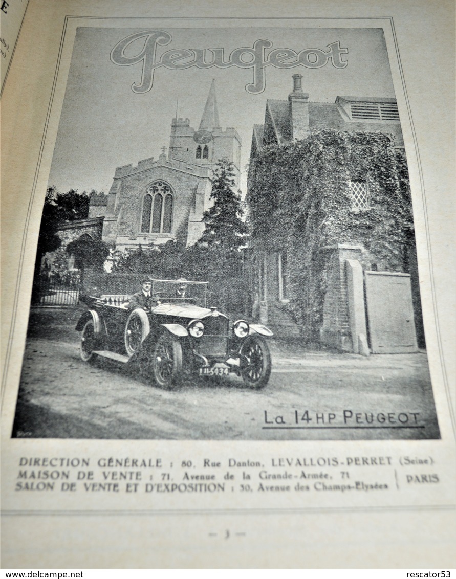 Rare Revue Automobilia N°100 Du 15 Juillet 1921 Nombreuses Publicités - Auto