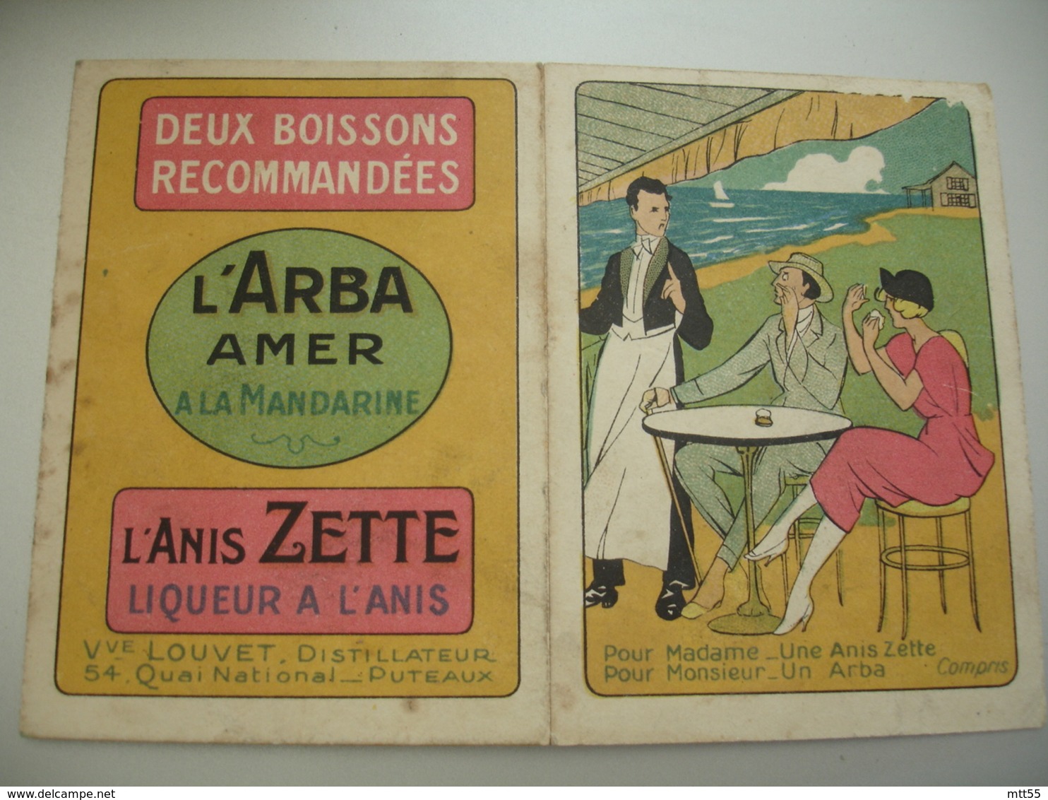 1922 L Arba Amer Et Anis Zette Calendrier - Petit Format : 1921-40