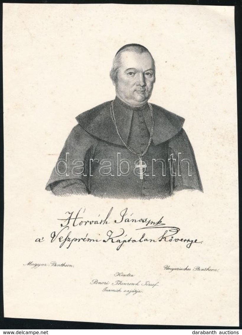 Horváth János (1769-1835) Püspök Litografált Képe. 15x20 Cm - Prints & Engravings