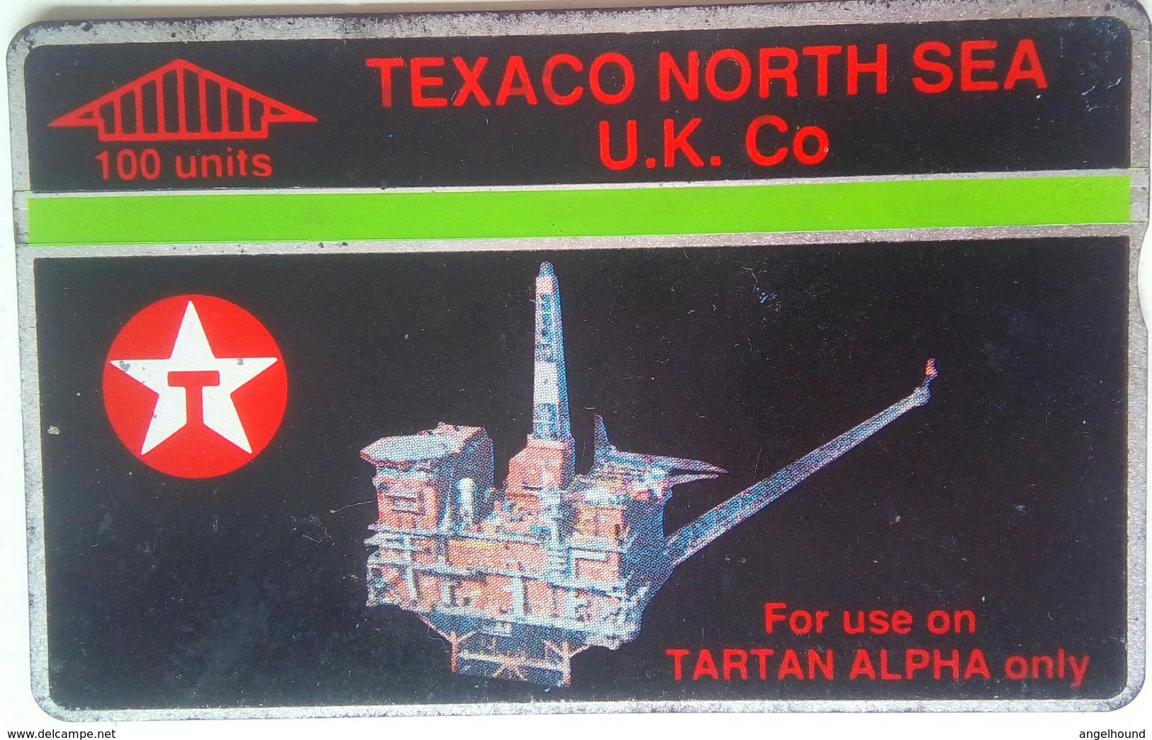 100 Units Texaco North Sea UK Co. ( For Tartan Use Only) 068E - Boorplatformen