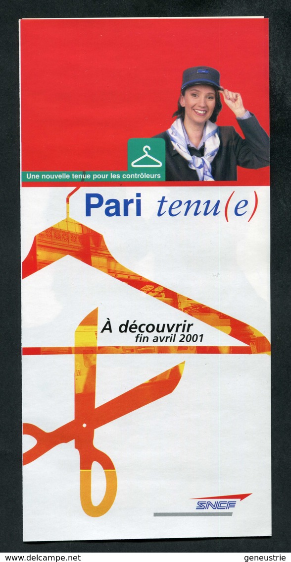 Documentation En 3 Volets 2001 "Nouvelle Tenue Des Contrôleurs SNCF" - Autres & Non Classés