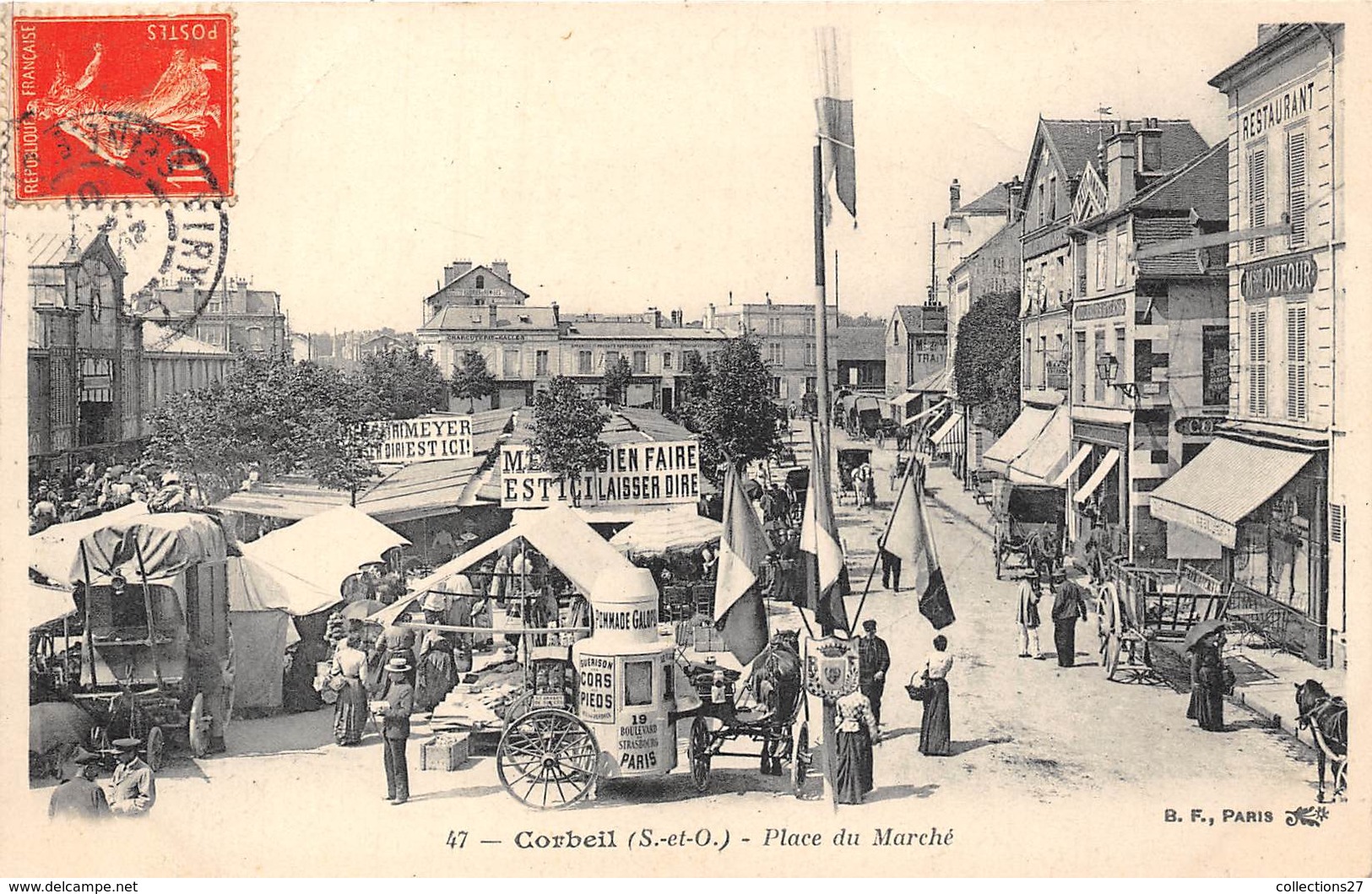 91-CORBEIL- PLACE DU MARCHE - Corbeil Essonnes