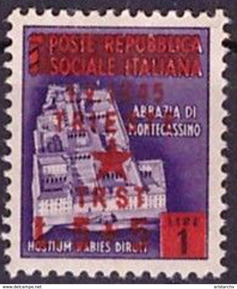 ITALY OVERPRINT TRIESTE 1945 7 STAMPS