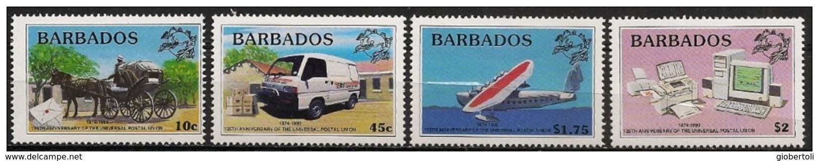 Barbados/Barbade: Evoluzione Della Posta, Histoire De La Poste, History Of Mail - Post