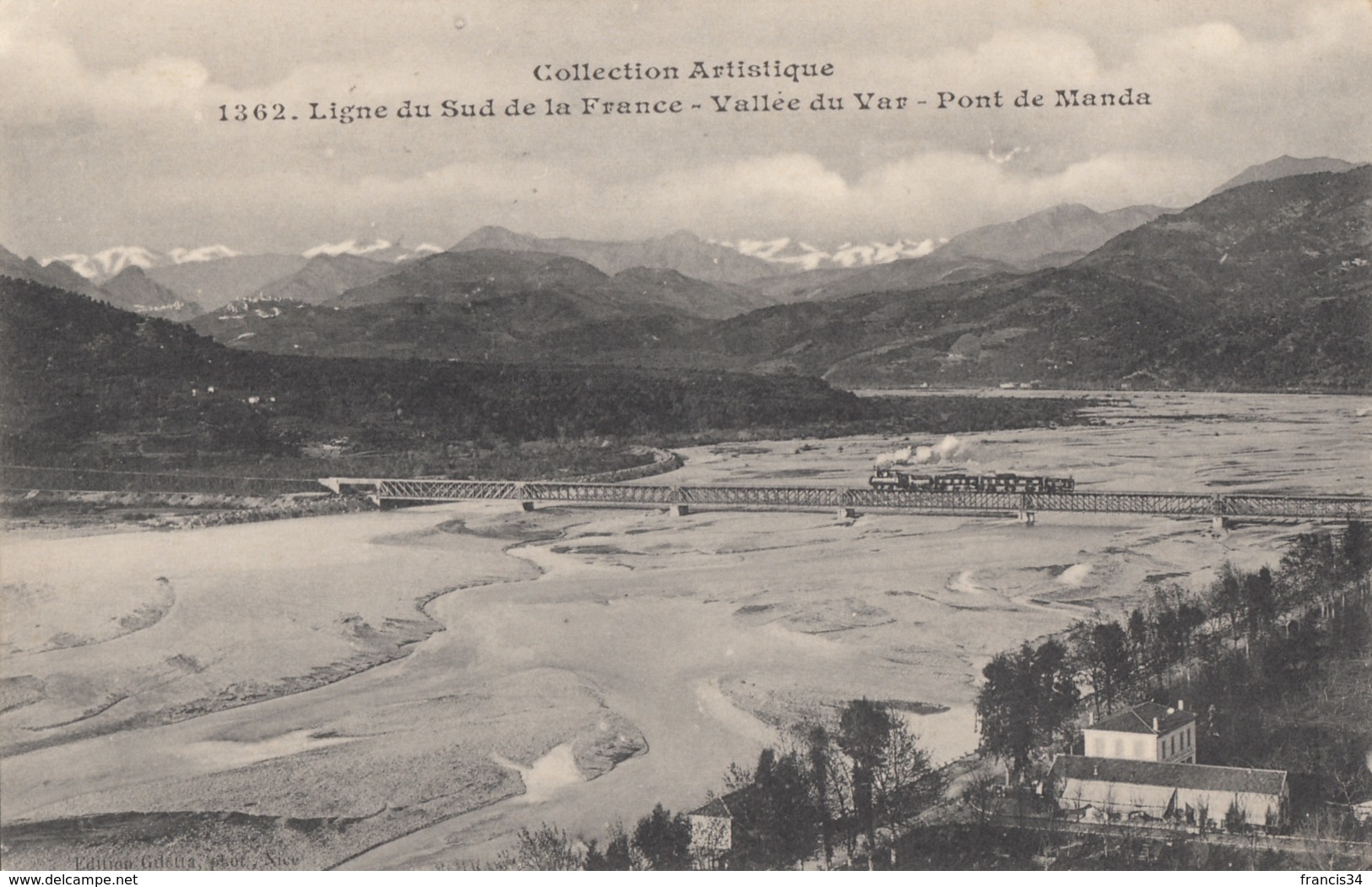 CPA - Le Pont De Manda - Vallée Du Var - Ligne Du Sud De La France - Other & Unclassified