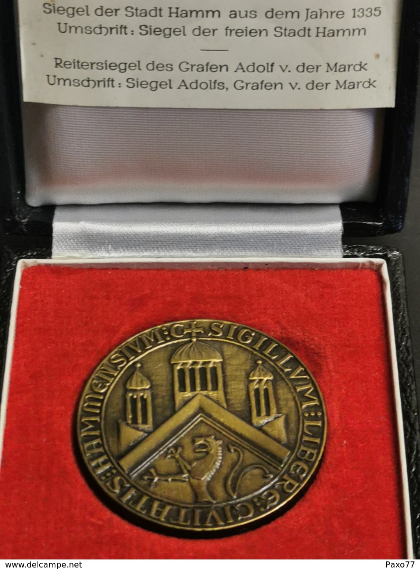 Luxembourg Médaille, Siegel Der Stadt Hamm Aus Dem Jahre 1335 - Autres & Non Classés