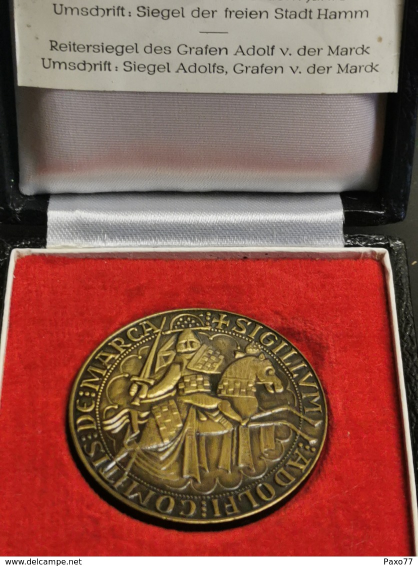 Luxembourg Médaille, Siegel Der Stadt Hamm Aus Dem Jahre 1335 - Autres & Non Classés