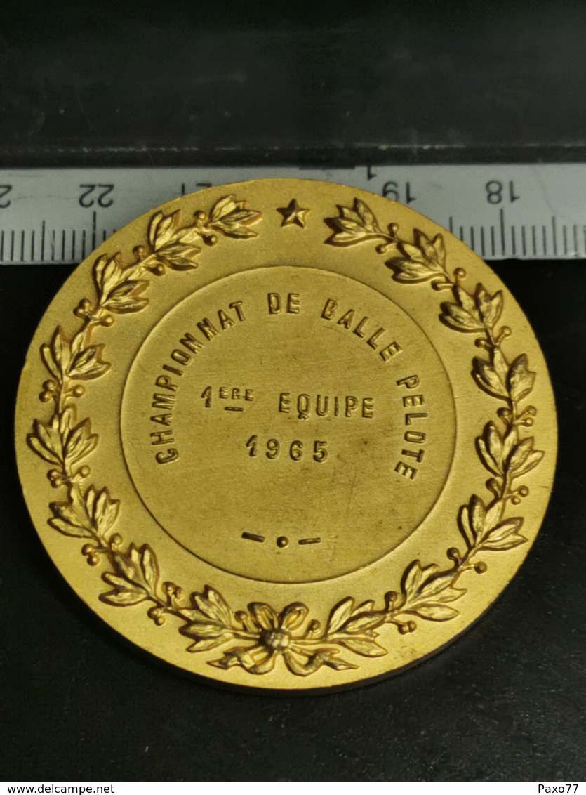 Médaille, Championnat De Balle Pelote, 1ere équipe 1965 - Autres & Non Classés