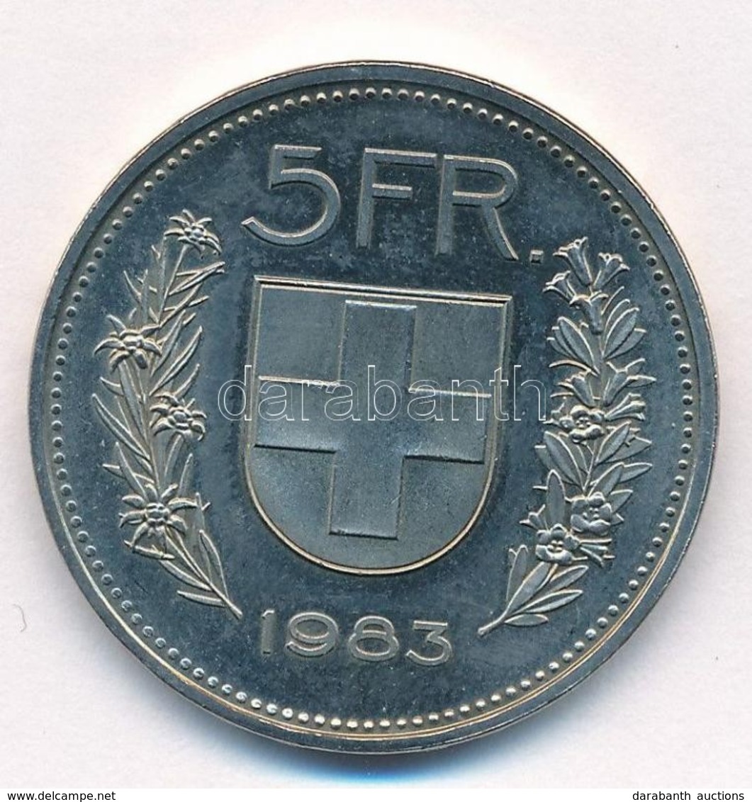 Svájc 1983. 5Fr Cu-Ni T:1 Switzerland 1983. 5 Francs Cu-Ni C:UNC  Krause KM#40a.2 - Non Classificati