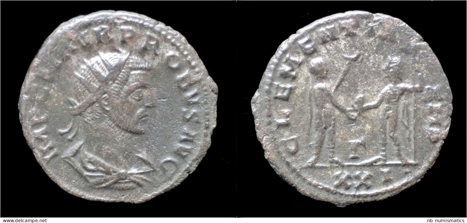 Probus Billon Antoninianus Probus Standing Right - Der Soldatenkaiser (die Militärkrise) (235 / 284)