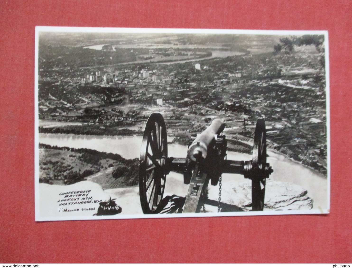 RPPC   Confederate Battery Lookout Mountain   - Tennessee > Chattanooga    Ref 4105 - Chattanooga