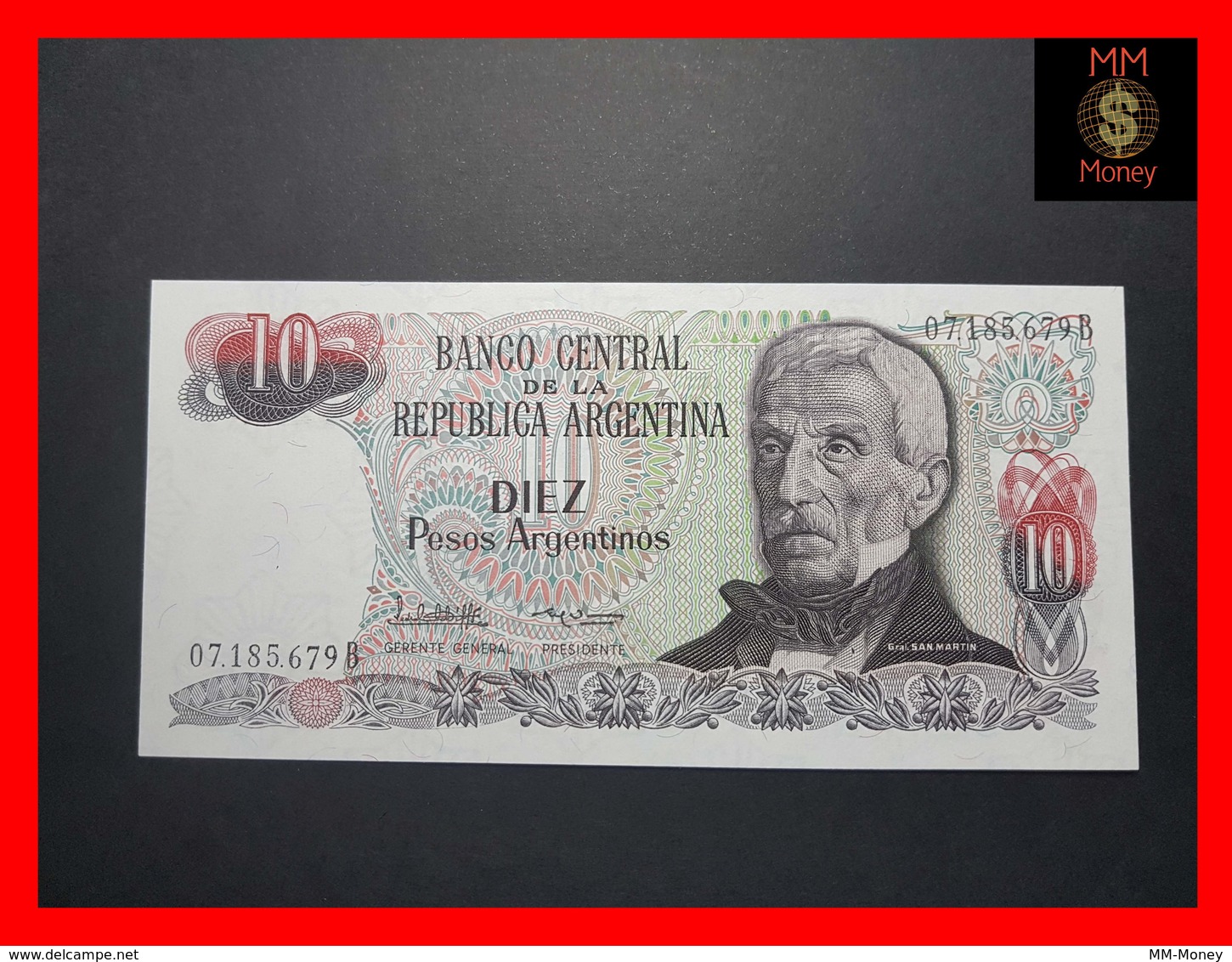 ARGENTINA 10 Pesos Argentinos 1984 P. 313 Serie B  UNC - Argentina