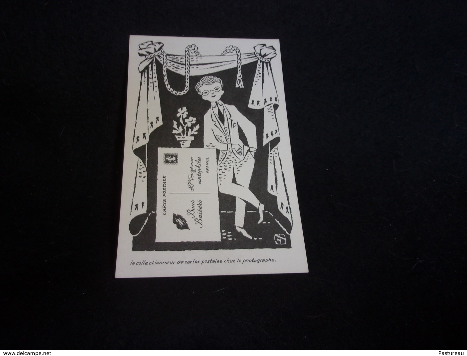 Peu Courant .Cartophilie. Illustrateur Albert Thinlot.Le Collectionneur De Cartes Postales Chez Le Photographe . - Thinlot, Albert