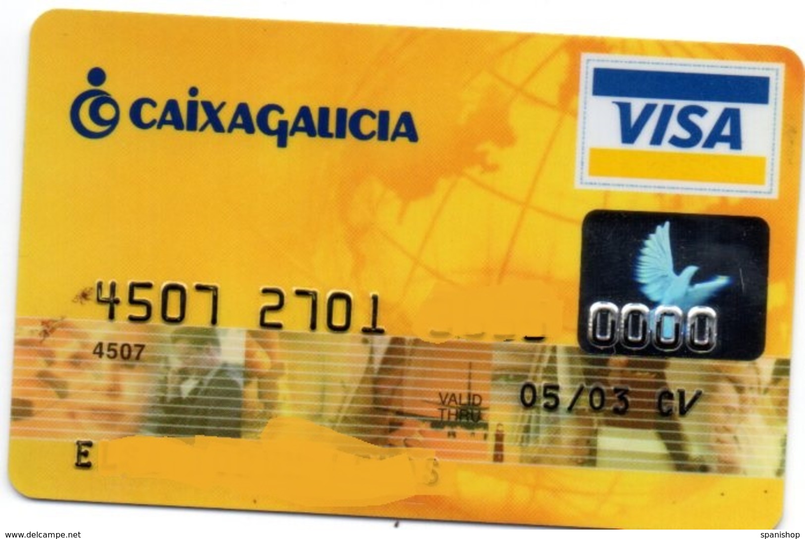 Bank Spain Credit Card CAIXA GALICIA Visa - Electron - Master Card - Tarjeta De Credito - Cartes De Crédit (expiration Min. 10 Ans)