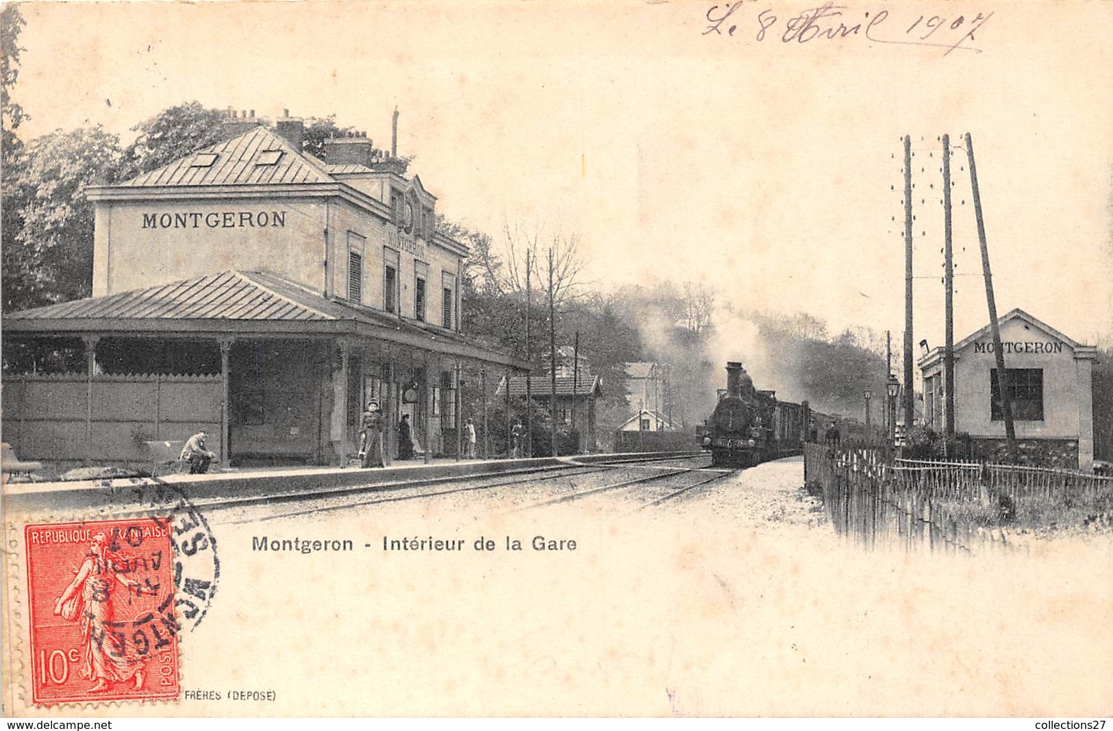 91-MONTGERON- INTERIEUR DE LA GARE - Montgeron