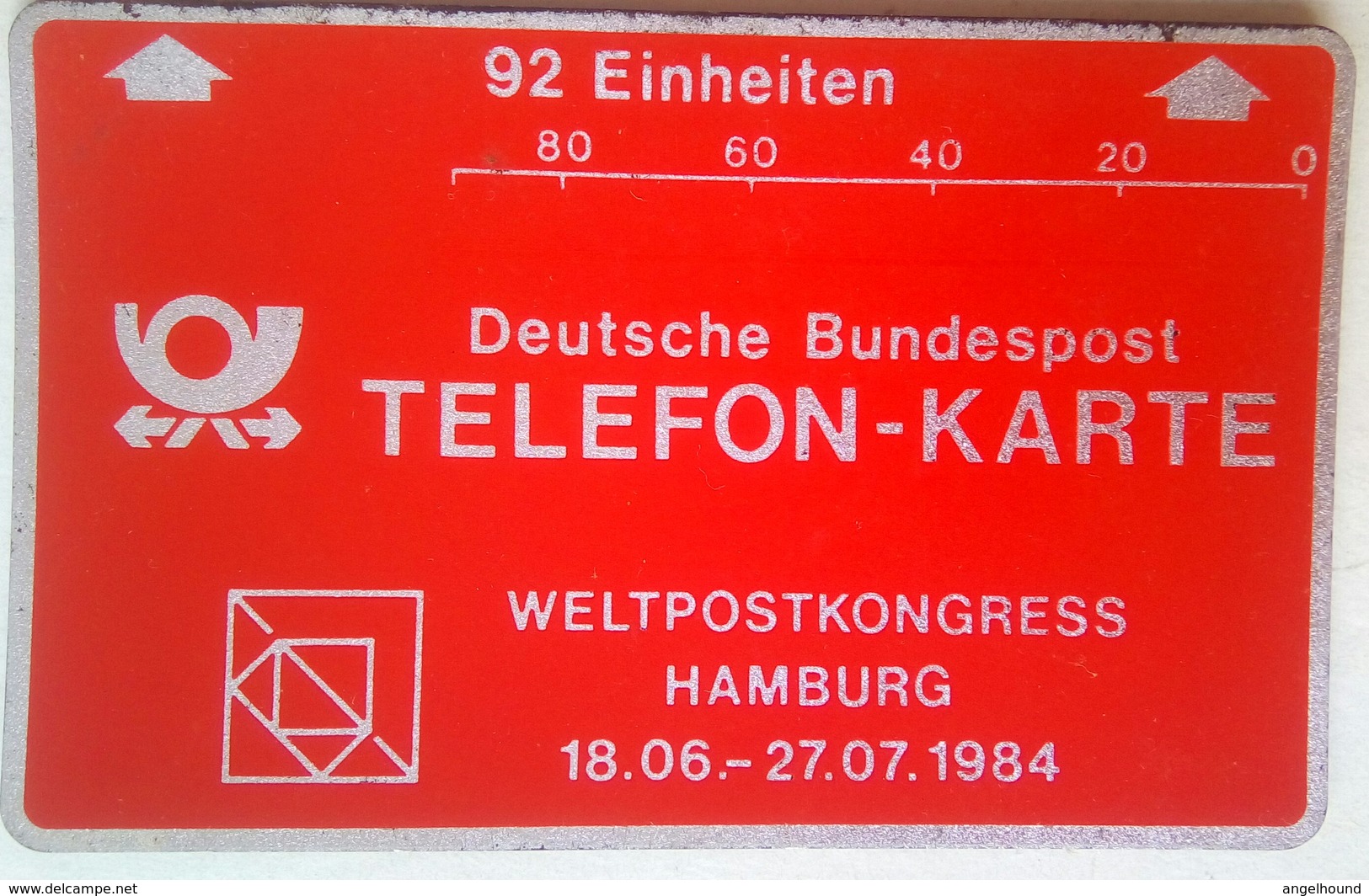 92 Landis And Gyr Test Card Issued During WelpostKongress In Hamburg R3 031 754 - T-Reeksen : Tests