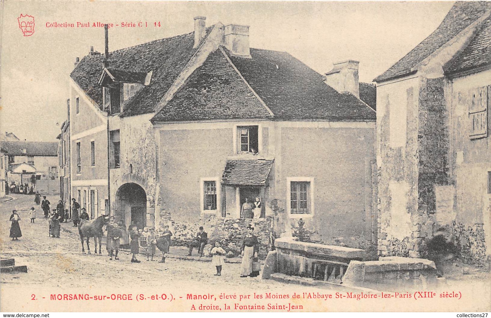 91-MORSANG-SUR-ORGE-MANOIR ELEVE PAR LES MOINES DE L'ABBAYE ST-MAGLOIRE-LES-PARIS-XIIIeS - Morsang Sur Orge