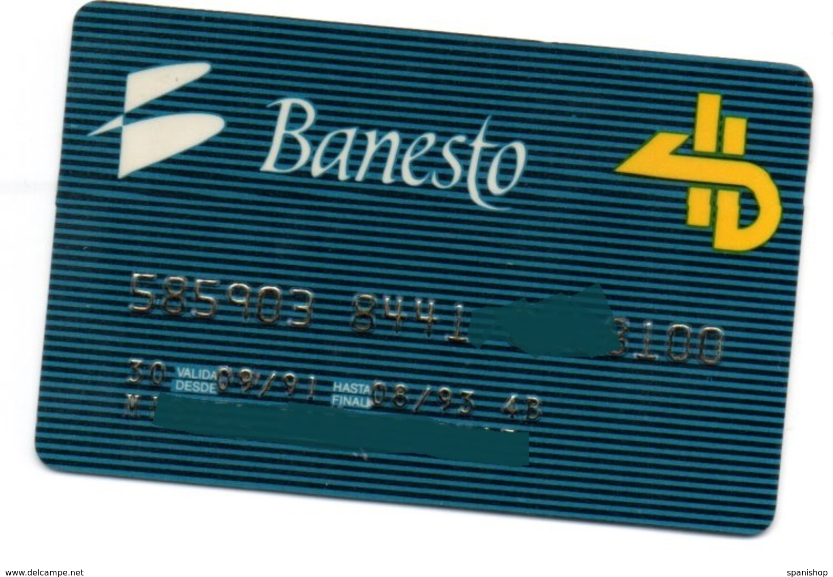 Bank Spain Credit Card BANESTO  Visa - Electron - Master Card - Tarjeta De Credito - Tarjetas De Crédito (caducidad Min 10 Años)