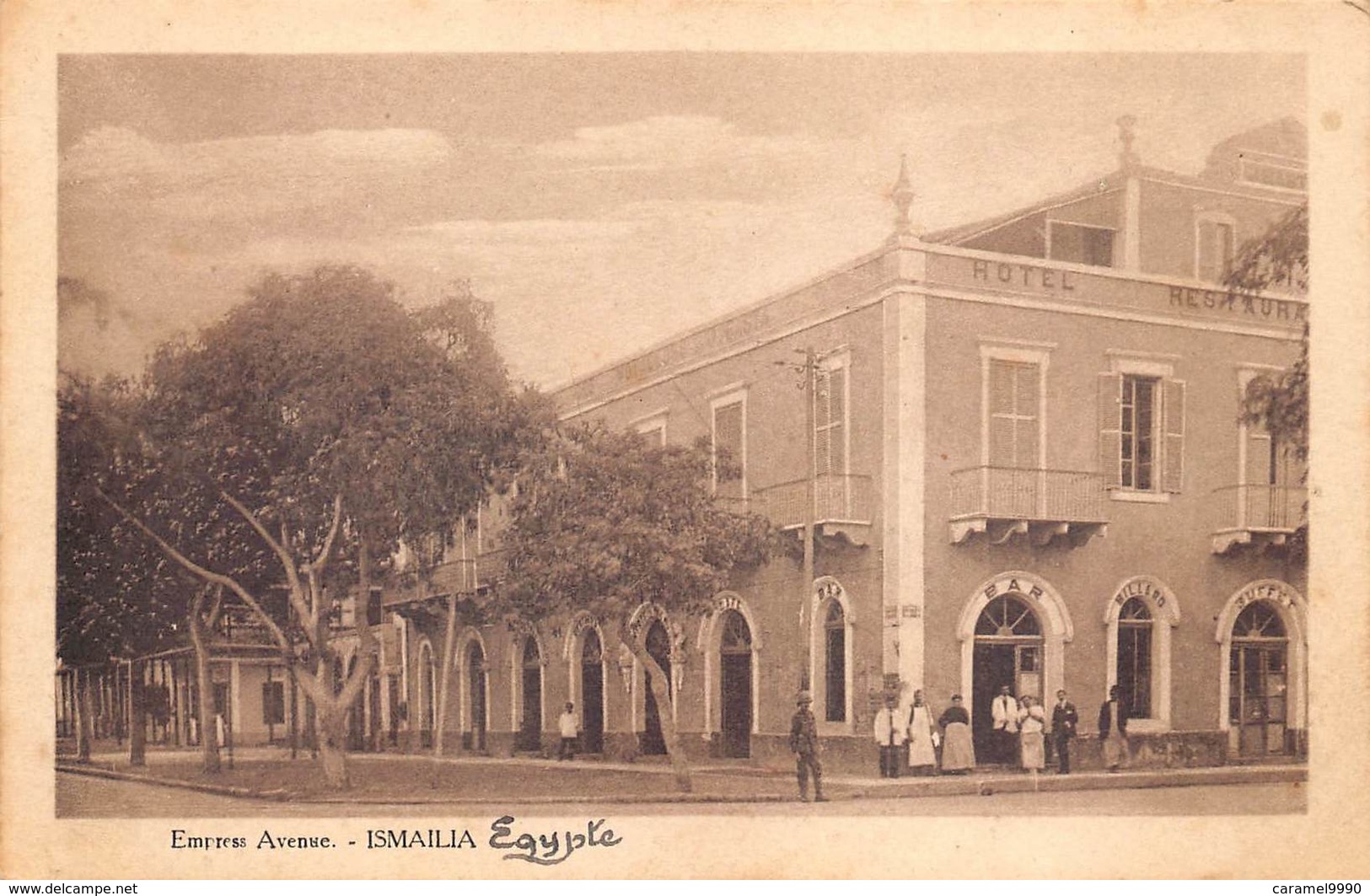 Egypt Egypte  Ismailia Empress Avenue Hotel Bar Restaurant  Anno 1908   !!!        M 3212 - Ismailia