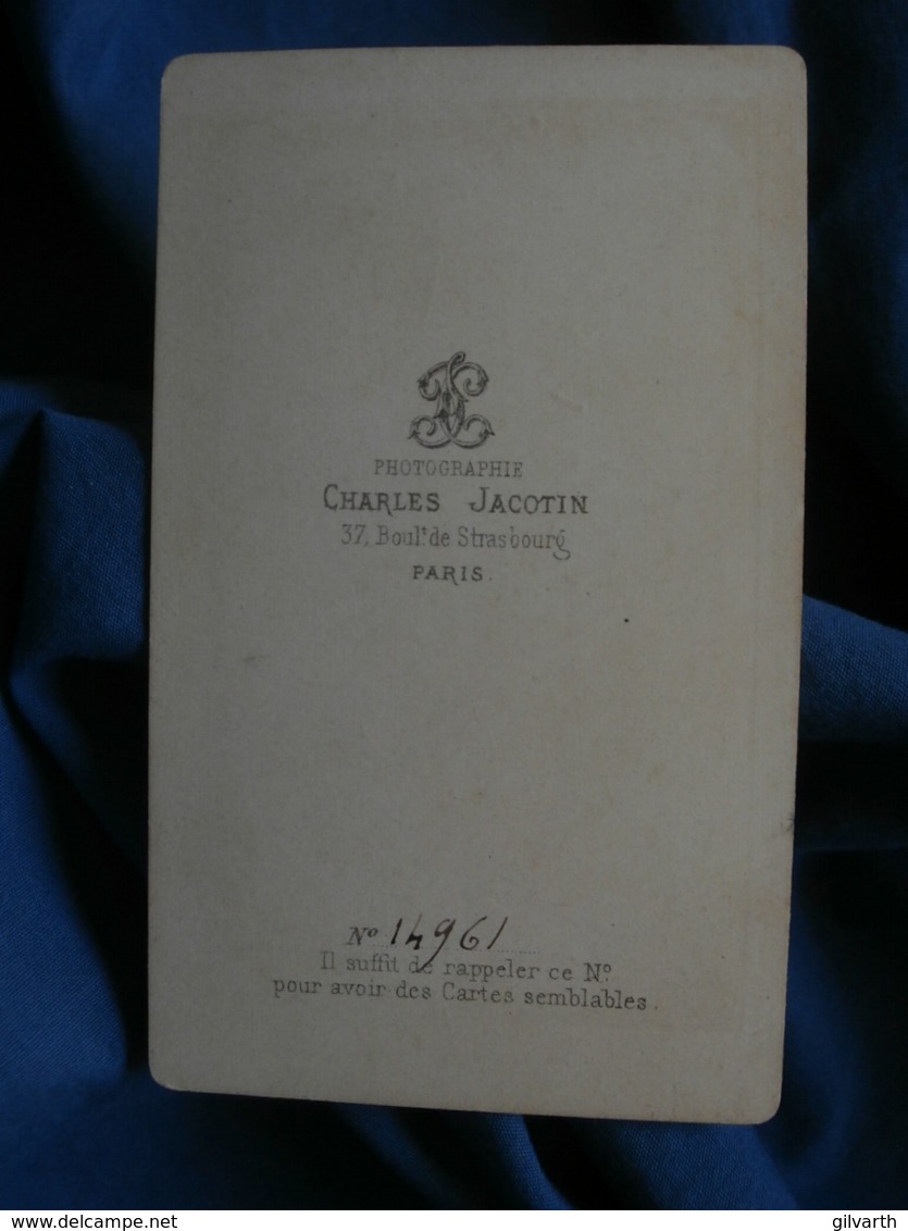 Photo CDV Charles Jacotin à Paris - Second Empire Couple, Portrait Nuage, Reprise D'un Daguerréotype ?, Circa 1860 L503C - Alte (vor 1900)