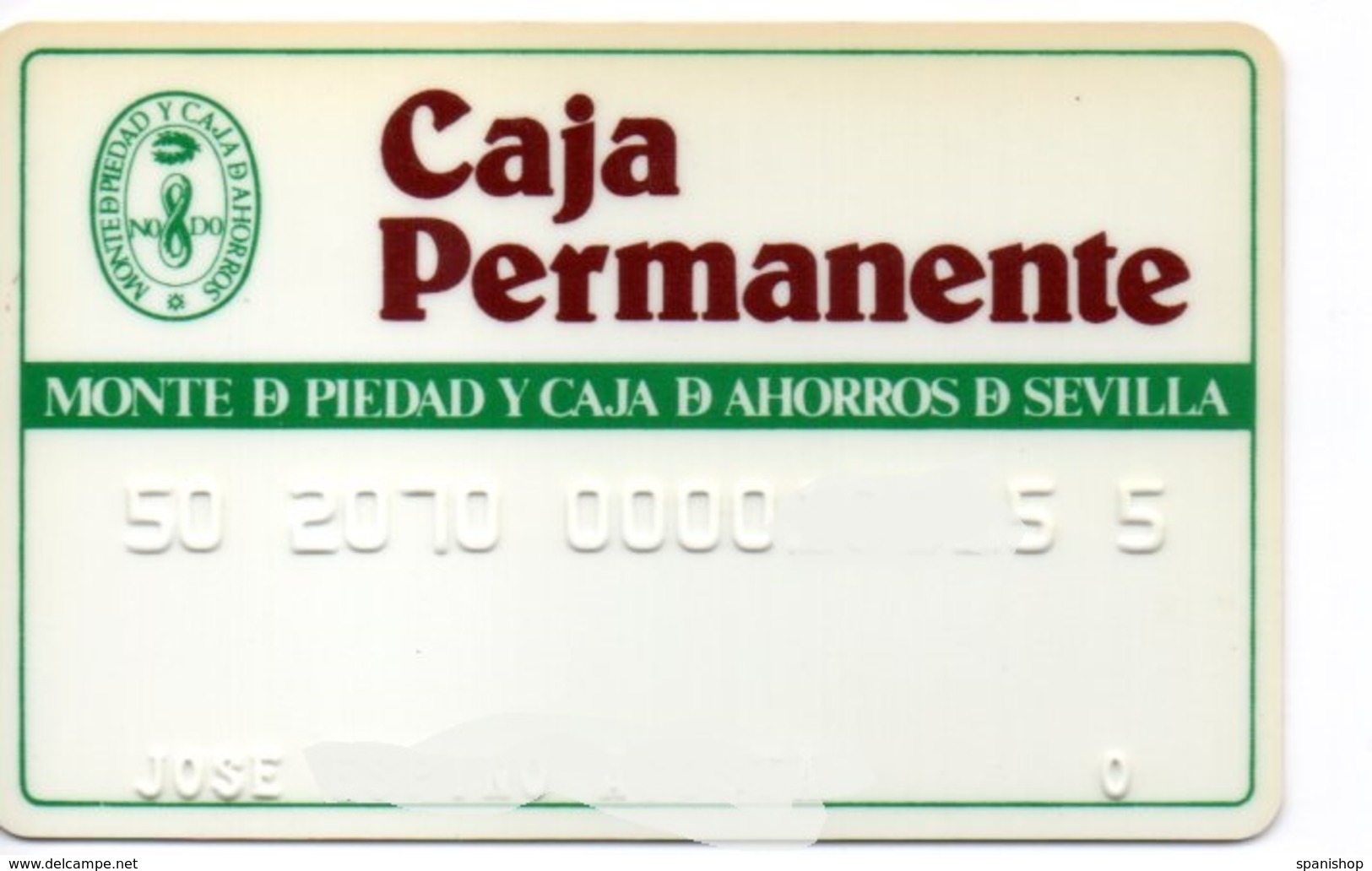 OLD ANCIENT Bank Spain Credit Card CAJA PERMANENTE Visa   Electron - Master Card  Tarjeta De Credito - Credit Cards (Exp. Date Min. 10 Years)